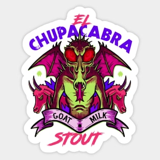 El Chupacabra Goat Milk Stout Sticker